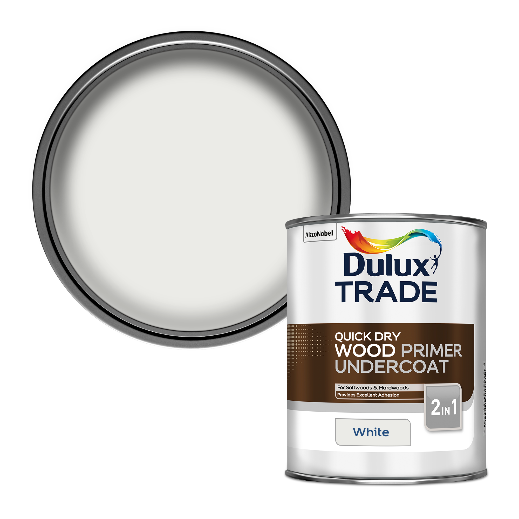 Dulux Trade Quick Dry Wood Primer Undercoat | All Sizes | White