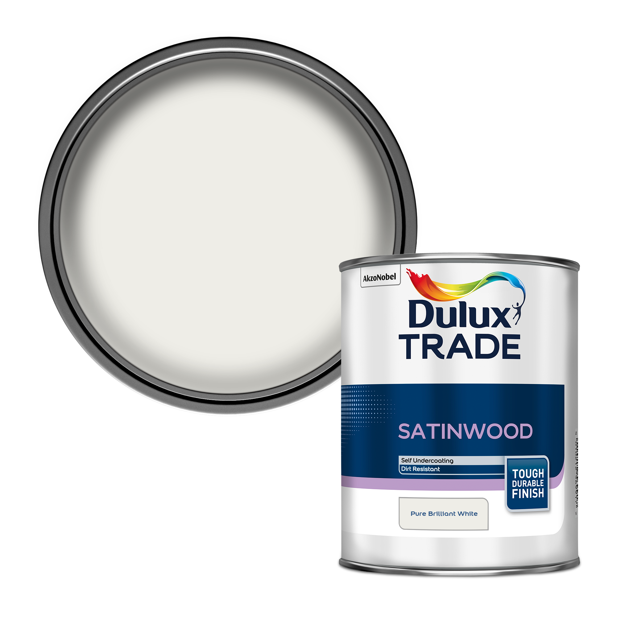 Dulux Satinwood Paint 2.5L - Pure Brilliant White (2 Pieces) For Sale ...