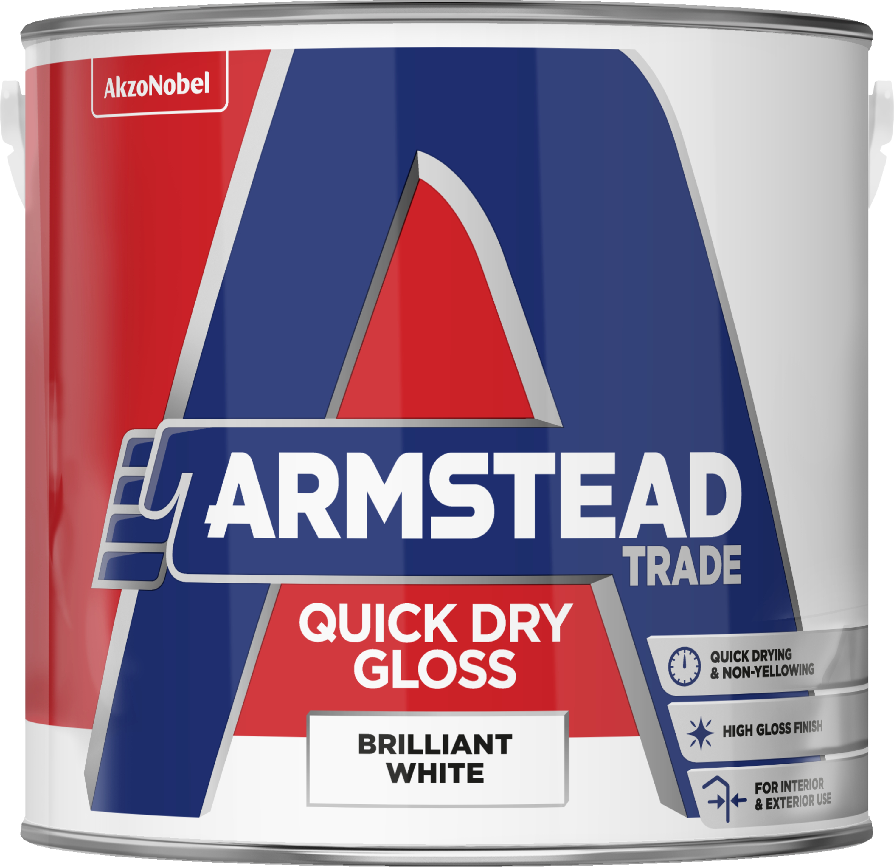 Armstead Trade Paint Quick Dry Gloss | All Sizes | Pure Brilliant White