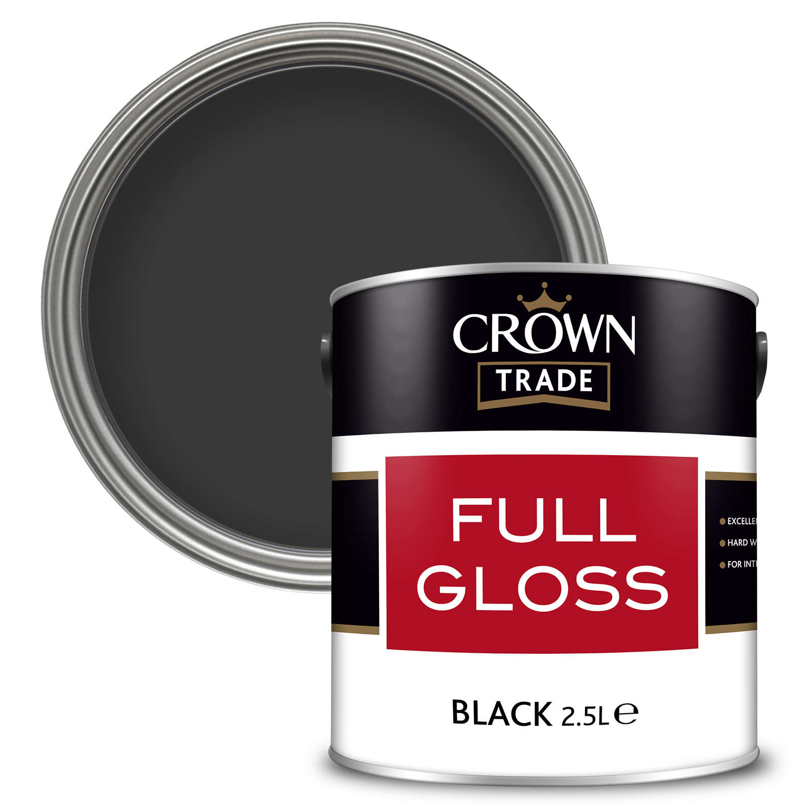 Crown Trade Paint Gloss (Oil) | All Sizes | Ready Mixed
